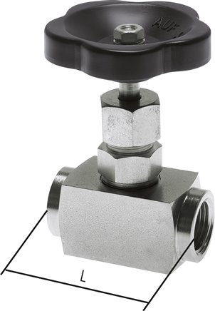 Nadel-Absperrventil, 1.4571, G 1/8", 0 bis 400bar