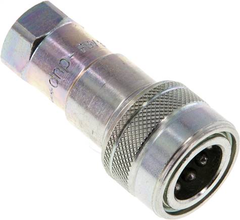Hydraulikkupplung ISO 7241-1B, Muffe, G 1/4"(IG), Stahl