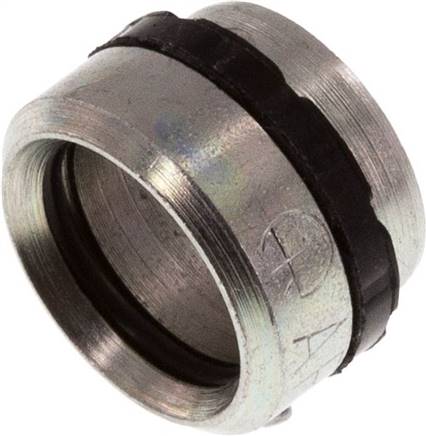 Schneidring Stahl verzinkt mit Elastomerdichtung 10 L (M16x1,5)/10 S (M18x1,5)