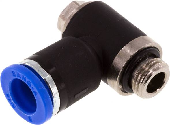 Winkel-Steckanschluss G 1/8"-8mm, IQS-Standard, während der Montage positionierbar