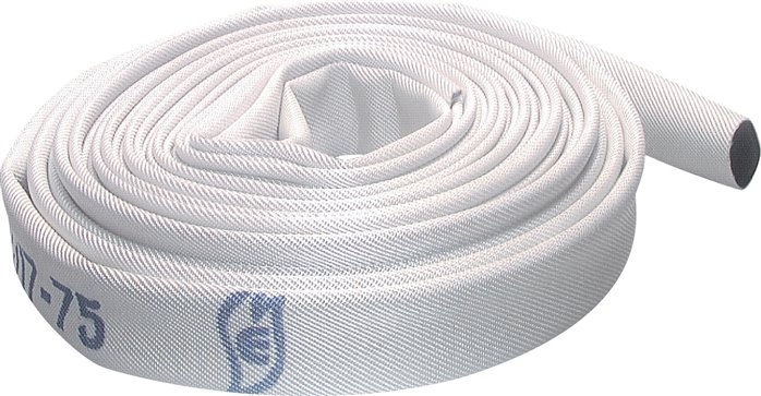 Feuerlöschschlauch DIN 14811, DN75, weiß, Klasse 1-L1