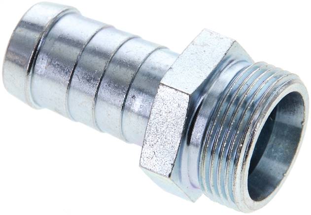 Schlauchnippel M 26 x 1,5 (18 L), 17 - 18mm, Stahl verzinkt