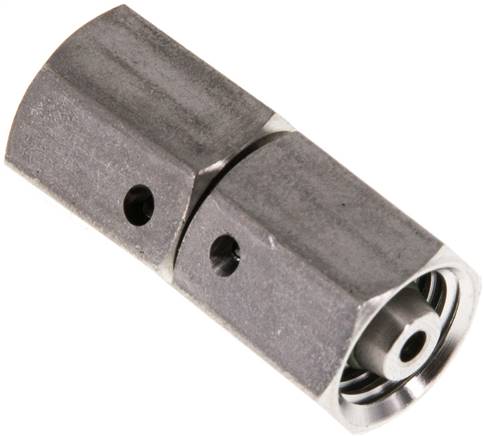 Gerader Verbinder 6 L-6 L, 1.4571, mit Dichtkegel und O-Ring