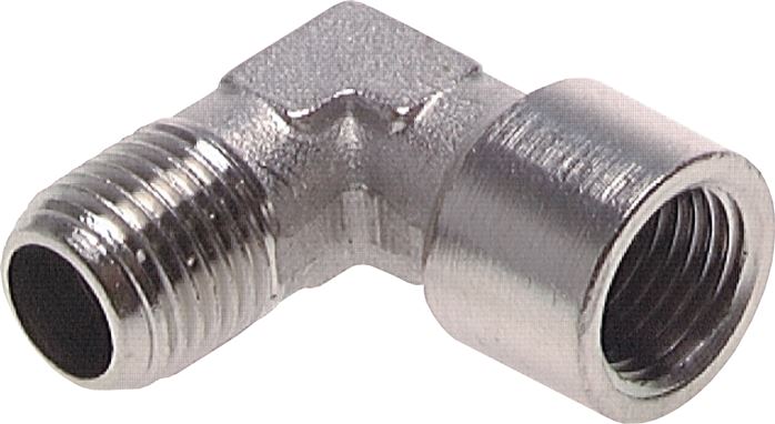 90°-Einschraubwinkel G 3/4"(IG)-R 3/4"(AG), Messing vernickelt