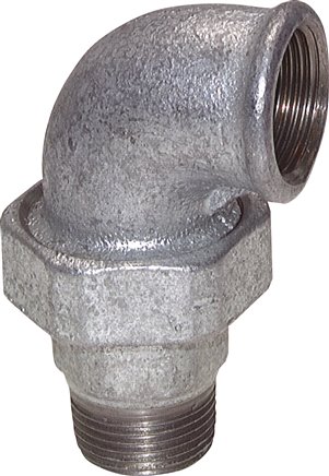 Winkel-Verschraubung konisch dichtend Rp/R 2-1/2"(IG/AG)