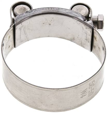 22mm Eco-Gelenkbolzenschelle, 56 - 59mm, 1.4301 (W4)