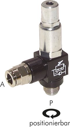 Luft-Sparventil R 1/4"-6mm