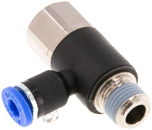 Winkel-Steckanschluss, I/A R 1/8"-4mm, IQS-Standard