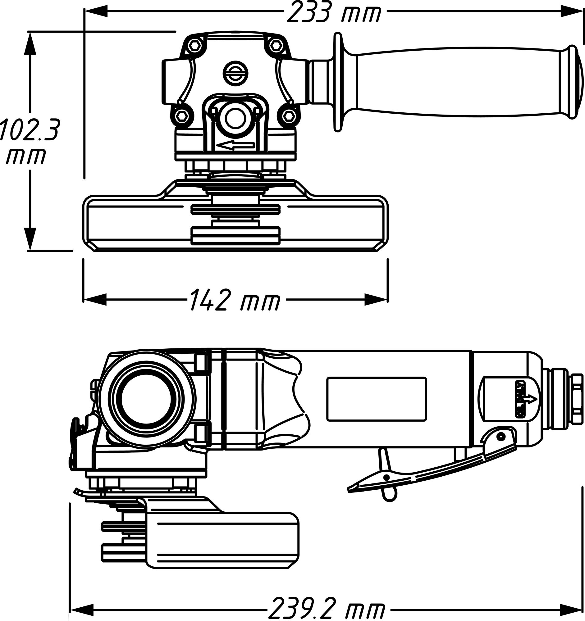 HAZET Winkelschleifer 9033N-7