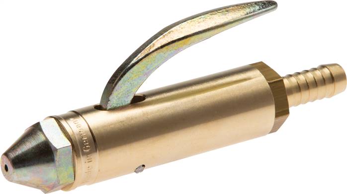 Gerader Ausblashahn, mit Schlauchanschluss 13 mm, Messing
