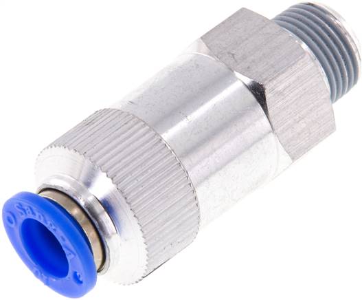 Rückschlagventil R 3/8"-10mm, Durchfluss vom Schlauch zum Gewinde, IQS-Standard