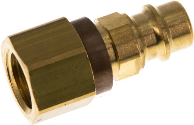 Kupplungsstecker (NW7,2) G 1/4"(IG), braun, Dreieck 12,5 mm