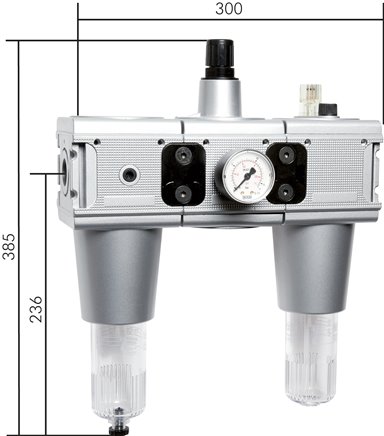 MULTIFIX Wartungseinheit (5), 3-tlg., G 3/4", 0,2 - 6 bar