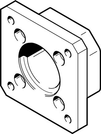 FESTO EAMF-A-28B-42A (552164) Motorflansch