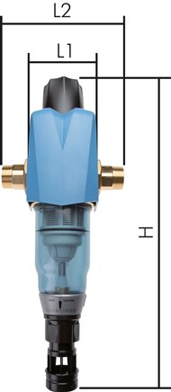 Trinkwasser-Rückspülfilter, DVGW bauteilgeprüft R 2"