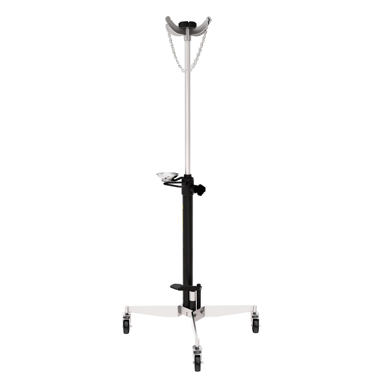 Rodcraft GHN600 Getriebeheber mit 600 kg Hubkapazität, Höhe von 1,18 m bis max. 2 m, großes Fusspedal, Doppelkolben, Sicherheitsventil, automatisches langsames Absenken, Gewicht 36,9 kg