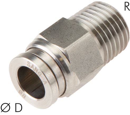 Gerader Steckanschluss R 1/4"-8mm, IQS-ES LE
