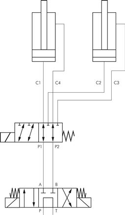 6/2-Wege Hydraulikventil, G 3/8", 12 V=