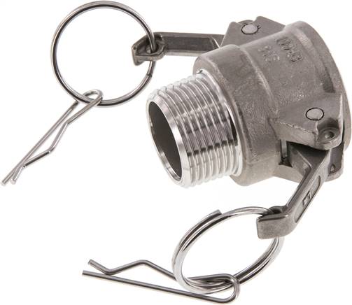 Kamlock-Kupplung (B) R 1"(AG), Edelstahl (1.4408)