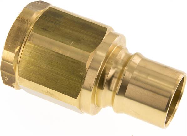 Hydraulikkupplung ISO 7241-1B, Stecker, G 1-1/2"(IG),Messing