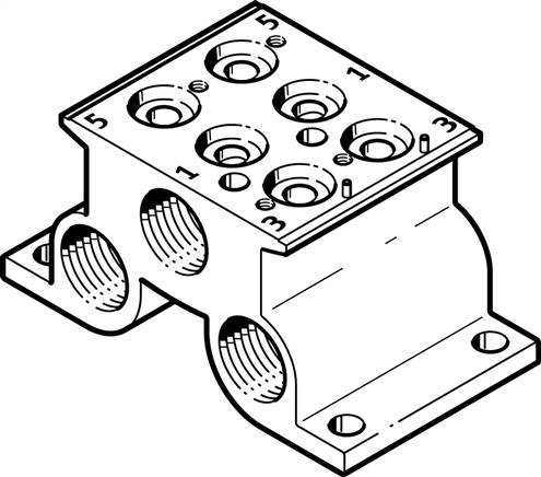 FESTO CPE14-PRS-3/8-2 (543830) Anschlussblock