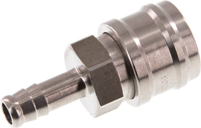 Schnellkupplung (NW7,2) 9 (3/8")mm Schlauch, Edelstahl