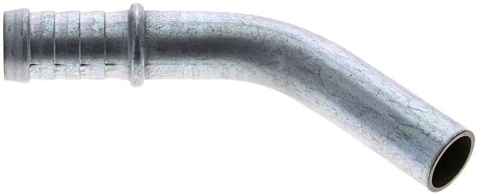 45°-Schlauchnippel Rohr 18, Schl. 17 - 18mm, Stahl verzinkt