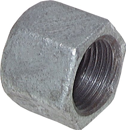 Verschlusskappe Rp 1/4", Temperguss verzinkt
