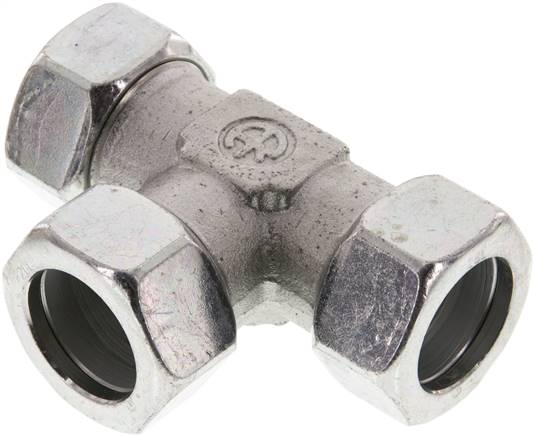 T-Schneidringverschraubung 28 L (M36x2), Stahl verzinkt