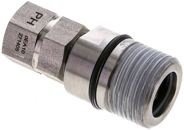 Edelstahl-Schraubkupplung, Muffe Baugr.3, G 1/2"(IG)