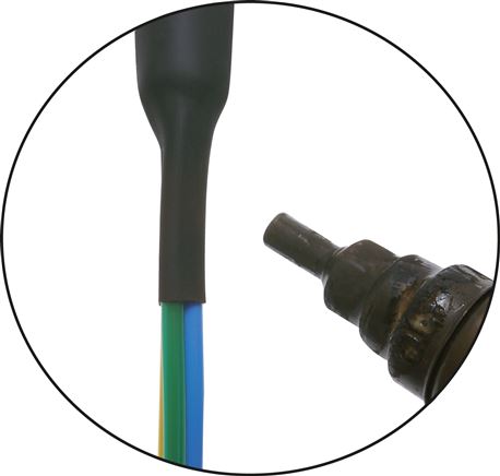 Schrumpfschlauch, flammwidrig, 1,6 mm innen, 20 mtr. Box