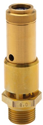 TÜV-Sicherheitsventil G 3/4" (DN10), 2,40 bar, Messing