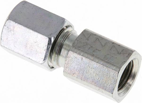 Aufschraub-Schneidringverschr. G 1/8"-6 L (M12x1,5), Stahl verzinkt