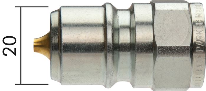 Waschgeräte Kupplungsstecker, Stahl verzinkt, G 3/8" (IG)