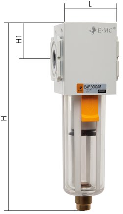 Eco-Line Filter, G 1/4", Ablass manuell