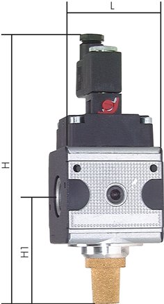 MULTIFIX 3/2-Wege Magnetventil (NC), G 1", 24 V AC