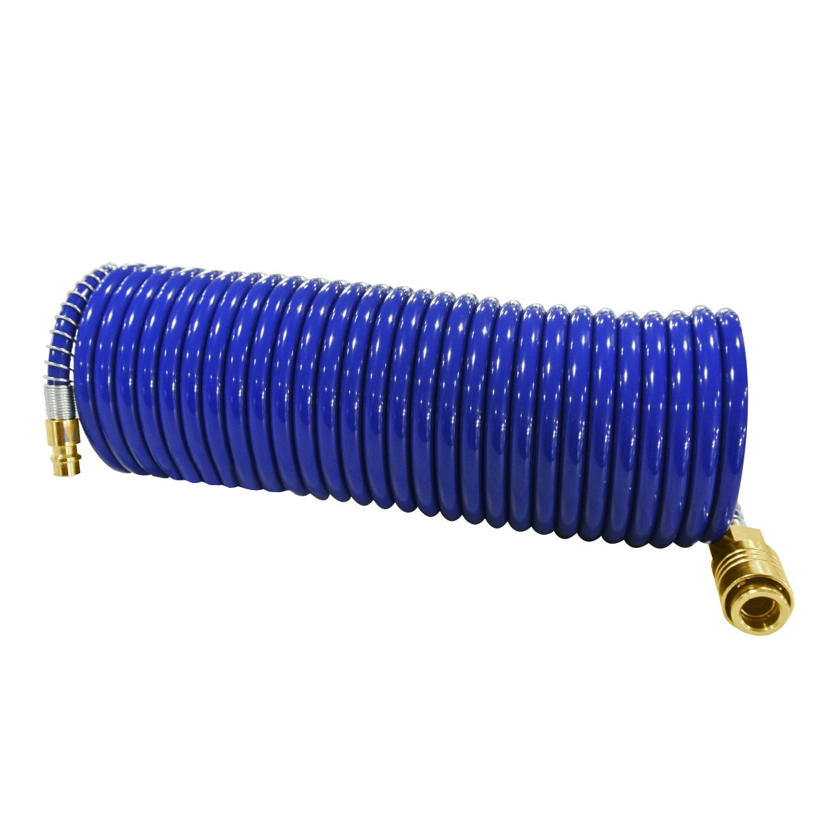 Spiralschlauch Länge 5 m 8x6 mit Kupplung und Stecknippel NW 7,2