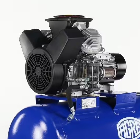 AGRE Industrie-Kolbenkompressor Typ ALG MEK-5.5 10 270 D Schallgedämmt auf Behälter 500 Liter 4116002266