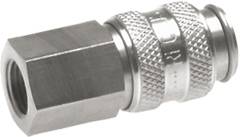 Schnellkupplung (NW5) G 3/8"(IG), Messing vernickelt, blau