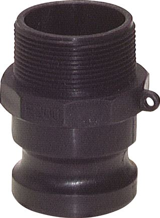Kamlock-Stecker (F) R 1-1/4"(AG), Polypropylen