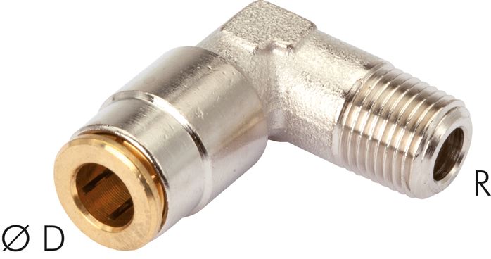 Hochdruck-L-Steckverschraub. R 1/8"-6mm (fix)