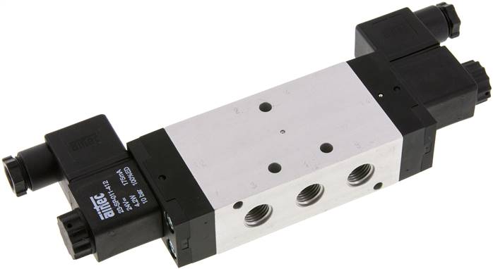 5/2-Wege Magnetimpulsventil, G 1/4", 230 V AC, 2,5 - 10 bar
