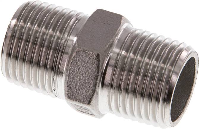 Doppelnippel R 1/2"-R 1/2", 1.4408