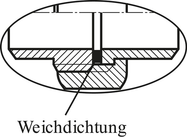 Winkel-Verschraubung flach dichtend Rp/R 2"(IG/AG)