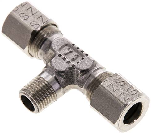 T-Schneidringverschraubung R 1/8"-8 LL (M12x1), 1.4571