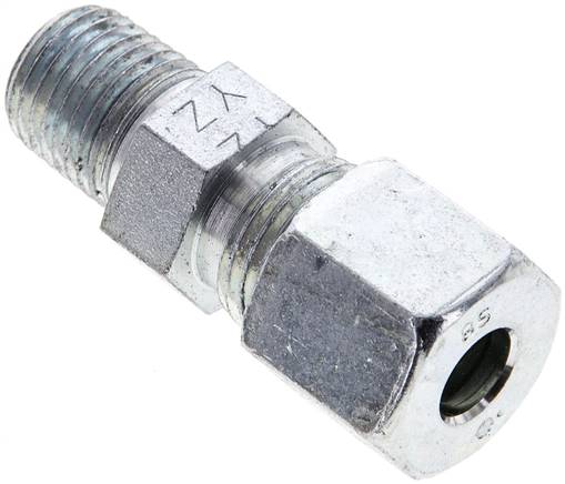 Gerade Schneidringverschr. NPT 1/4"-8 S (M16x1,5), Stahl verzinkt