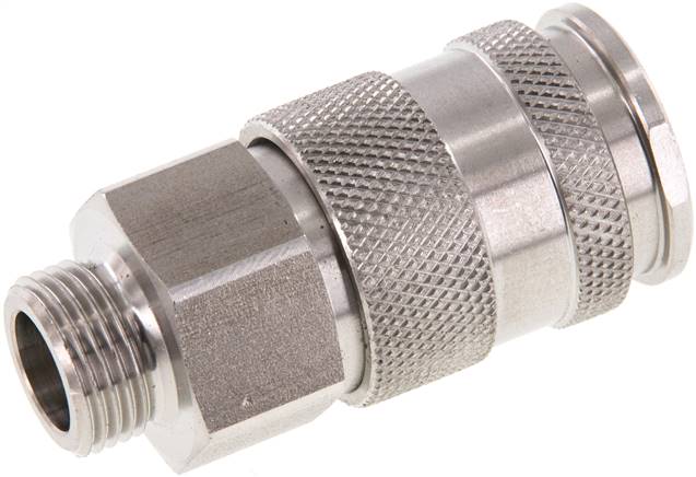 Schnellkupplung (NW10) G 3/8"(AG), Edelstahl