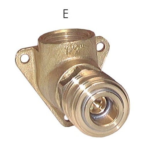 Presa a muro con attacco rapido, G 3/8", ottone