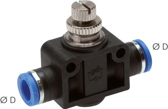 Drosselrückschlagventil 6mm Steckanschluss