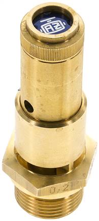 TÜV-Sicherheitsventil G 3/4" (DN10), 7,50 bar, Messing